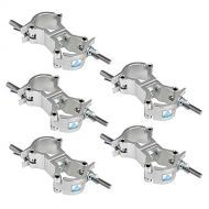 MOUNTAIN_ARK mountain ark 5 Pack DJ Truss Swivel Clamp And Turn As Needed Two 360 Degree Clamps fit Pipe 32-35mm F24