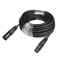 MOUNTAIN_ARK 30ft 3 pin DMX Cable Male  Female XLR Connector Stage Lighting Data Signal Wire for Spotlight Par Light Moving Head Light