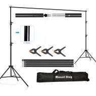 [아마존 핫딜]  [아마존핫딜]MOUNTDOG 6.5ftx10ft / 2M x3M Backdrop Support Stand Adjustable Photography Studio Background Support System Kit with Carrying Bag for Photo Video Shooting