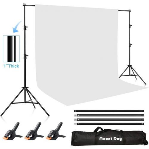  [아마존 핫딜]  [아마존핫딜]MOUNTDOG 6.5ftx10ft / 2M x3M Backdrop Support Stand Adjustable Photography Studio Background Support System Kit with Carrying Bag for Photo Video Shooting
