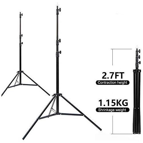  [아마존 핫딜] MOUNTDOG 8.5ftx10ft Background Stand Backdrop Support System Kit Photo Video Studio Adjustable Heavy Duty Background Support with Carrying Bag