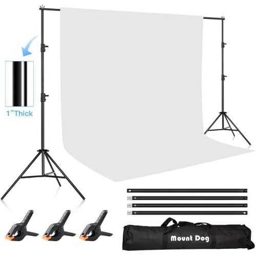  [아마존베스트]MOUNTDOG 6.5ftx10ft / 2M x3M Photography Backdrop Support System Kit Heavy Duty Photo Video Backdrop Stand Background Support Kit with Carrying Bag(Backdrop not Included)