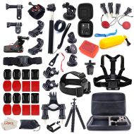 MOUNTDOG 61 in 1 Action Camera Accessories Kit for GoPro Hero 8 7 6 5 4 3+ 3 AKASO Apeman SJ4000 Campark DJI OSMO