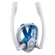 MOUNTDOG Full Face Snorkeling Mask Swimming Mask Gear Adults Snorkeling Set 180° Panoramic Anti-Fog Anti-Leak with Removable Sports Camera Mount