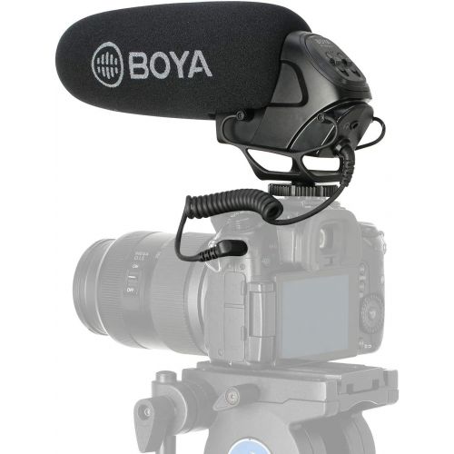  MOURIV BOYA BY-BM3031 DSLR On-Camera Super-Cardioid Shotgun Microphone Condenser Interview Camera Video Mic Compatible with Canon Nikon Sony DSLR Cameras & Camcorder