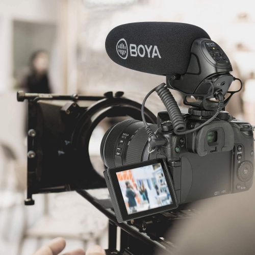  MOURIV BOYA BY-BM3031 DSLR On-Camera Super-Cardioid Shotgun Microphone Condenser Interview Camera Video Mic Compatible with Canon Nikon Sony DSLR Cameras & Camcorder