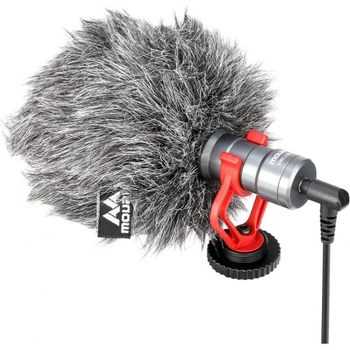  Video Microphone, Mouriv Shotgun Microphone YouTube Vlogging Facebook Recording Shotgun Mic Compatible with iPhone/Android Smartphones, Canon EOS/Nikon DSLR Cameras and Camcorders