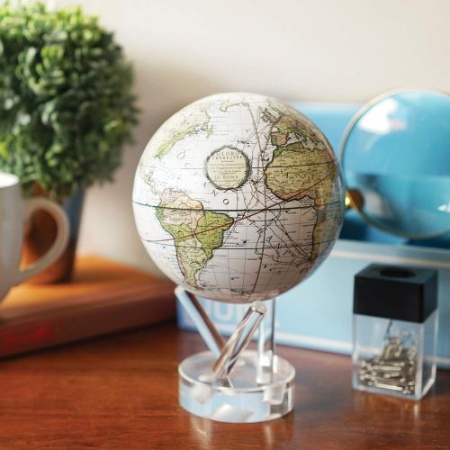  [아마존베스트]Antique Terrestrial White MOVA Globe 4.5