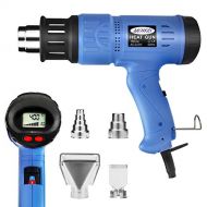 [아마존핫딜]MOWIS Hot Air Gun 1800 W Hot Air Blower with LCD Display 4 Nozzles, 100 ~ 600 °C Adjustable Temperature, 190  500 l/min Air Flow Perfect for Embossing Targeted Colour Removal Sold