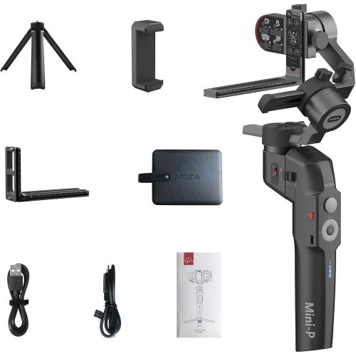  MOZA MINI P Handheld Stabilizer Gimbal 3 Axis Stabilizer for Smartphones, Action Cameras, Compact Cameras, and Light mirrorless Cameras