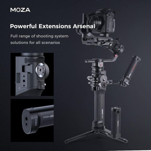  MOZA Air 2S Camera Stabilizer Professional SLR Handheld Gimbal Three-axis Stabilizer Smart Handwheel 3200mAh Battery 9.3lb Load-Bearing One-Step Balancing Object Tracking (Standard