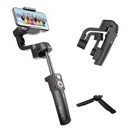 MOZA Mini-S Foldable Smartphone Gimbal stabilizer with an Extension Pole Timelapse Object Tracking Zoom Inception 3-Axis Video stabilizer for iPhone Xs/Max/Xr/X/11 Pro Max Samsung