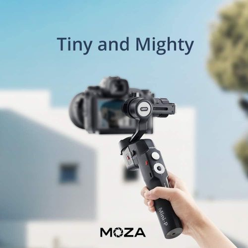  MOZA MINI P Gimbal Handheld Stabilizer for Smartphone Mirrorless Camera Action Cameras Up to 1.98Lb for Traveling Adventuring Filmmaking Capturing 20h Runtime 【One Year Warranty】