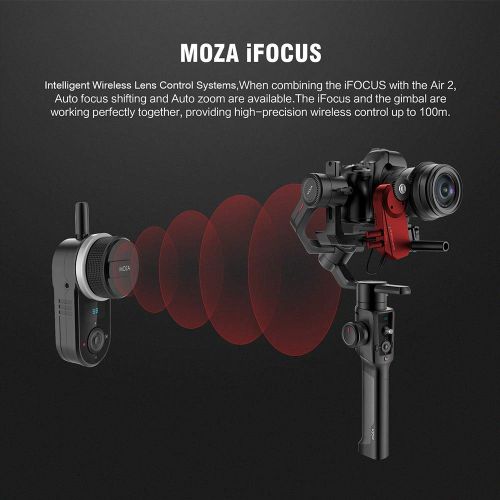  Moza MOZA Air 2 3-Axis Stabilized Handheld Gimbal for Mirrorless Camera, DSLR Camera, 9lbs Payload Capacity, 16-Hour Long Working Time, “4-Axis” 8 Follow Modes with Lennon LA5 Strong Ma