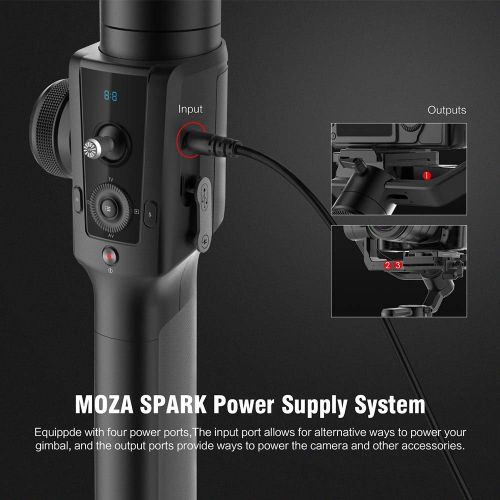  Moza MOZA Air 2 3-Axis Stabilized Handheld Gimbal for Mirrorless Camera, DSLR Camera, 9lbs Payload Capacity, 16-Hour Long Working Time, “4-Axis” 8 Follow Modes with Lennon LA5 Strong Ma