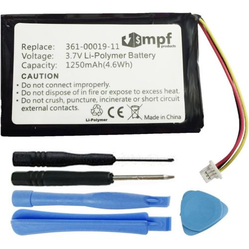  [아마존베스트]MPF Products 1250mAh 361-00019-11, 361-00019-13, 010-00621-10 Battery Replacement Compatible with Garmin Nuvi 200, 205, 250, 252, 255, 260, 265, 270 GPS Units