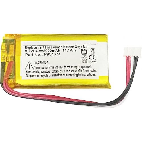  MPF Products 3000mAh P954374 Battery Replacement Compatible with Harman Kardon Onyx Mini Wireless Bluetooth Speaker