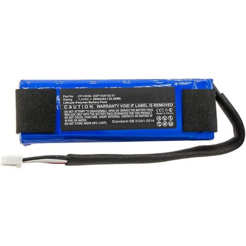  MPF Products 3000mAh GSP102910201 Battery Replacement Compatible with Harman Kardon Go Play Mini Portable Bluetooth Speaker