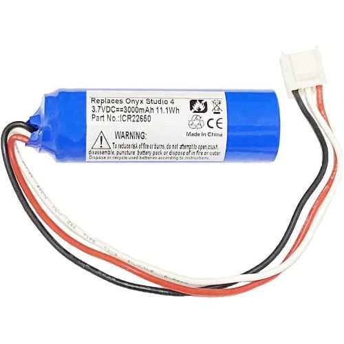  MPF Products 3000mAh ICR22650, 22650 Battery Replacement Compatible with Harman Kardon Onyx Studio 4 Wireless Bluetooth Speaker