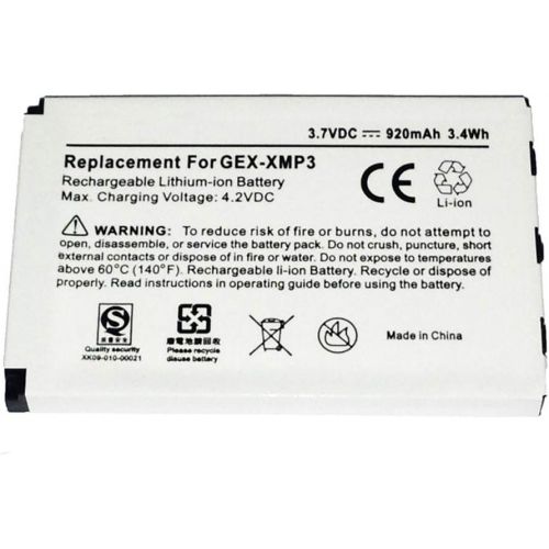  MPF Products 920mAh 990552 L01L40321 Battery Replacement Compatible with Pioneer GEX-XMP3, Sirius XM XMP3, XMP3i & XMP3H1 Portable Satellite Radio Receivers XM-6900-0004-00