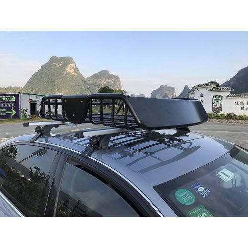  MPH Production Universal Roof Rack for Truck (Cargo Car Top Luggage Carrier Basket Traveling SUV Holder) (LSX-17068)