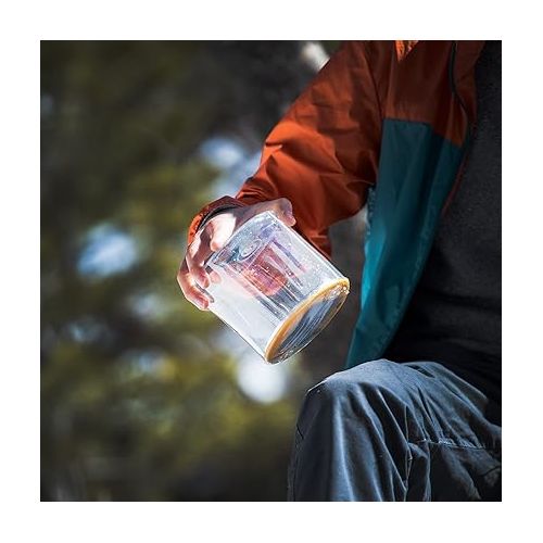  MPOWERD Luci Original: Solar Inflatable Camping Lantern Rechargeable via Solar or USB-C, 65 Lumens, Clear Finish + Warm LEDs, Lasts Up to 24 hrs, Waterproof, Camping, Backpacking, Emergencies