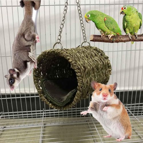  MQ Pet Hammock Hamster Hanging Toys Pet Cage Toy Set for Small Animal Squirrel Chinchilla Wooden Ladder Swing