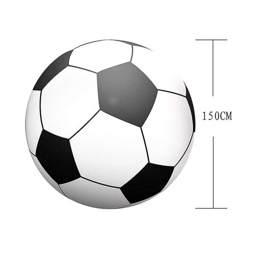  MQW Summer Seaside Adult Toys, Environmentally Friendly PVC Inflatable Football Kindergarten Interactive Ball Outdoor Playing Big Football Beach Ball Toy D: 150CM Leisure and Enter