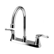 MR Direct 7142-bn Brushed Nickel Double Handle Kitchen Faucet