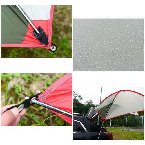  MR. STRONG Car Tail Tent Awning Sun Shelter Trailer Tent Carport Tent Portable Tent Waterproof Auto Canopy Camper Trailer Tent Outdoor Equipment Camping Car Tent for Beach, SUV, MPV, Hatchbac