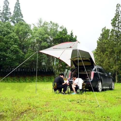  MR. STRONG Car Tail Tent Awning Sun Shelter Trailer Tent Carport Tent Portable Tent Waterproof Auto Canopy Camper Trailer Tent Outdoor Equipment Camping Car Tent for Beach, SUV, MPV, Hatchbac