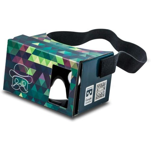  [아마존베스트]MR.CARDBOARD Google Cardboard POP! Cardboard + Free Head Strap and Cushion. for Android and iPhone up to 6 inches. Including Lenses. 3D Glasses VR Glasses Virtual Reality Viewer VR Goggles.