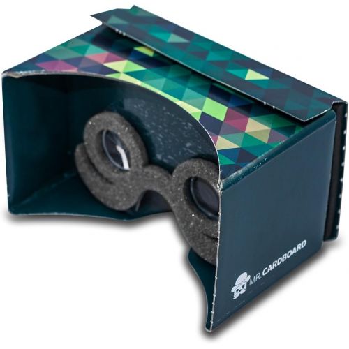  [아마존베스트]MR.CARDBOARD Google Cardboard POP! Cardboard + Free Head Strap and Cushion. for Android and iPhone up to 6 inches. Including Lenses. 3D Glasses VR Glasses Virtual Reality Viewer VR Goggles.