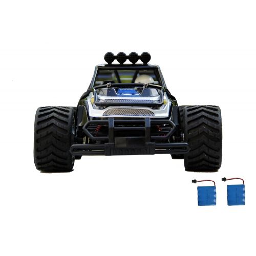  MRHESUS RC Buggy Monster High Car-Remote Control Car 1:16 2WD 2.4Ghz High Speed Radio Controlled Electric Car with 2 Rechargeable Batteries-Best Gift for Kids (Blue)