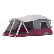 MRT SUPPLY 11 Person Family Outdoor Camping Cabin Tent with Screen Room, Wine with Ebook
