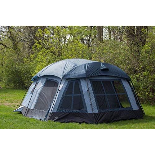 MRT SUPPLY Ozark TGT-OZARK-16 16 Person 3 Season Large Family Cabin Tent, Blue with Ebook