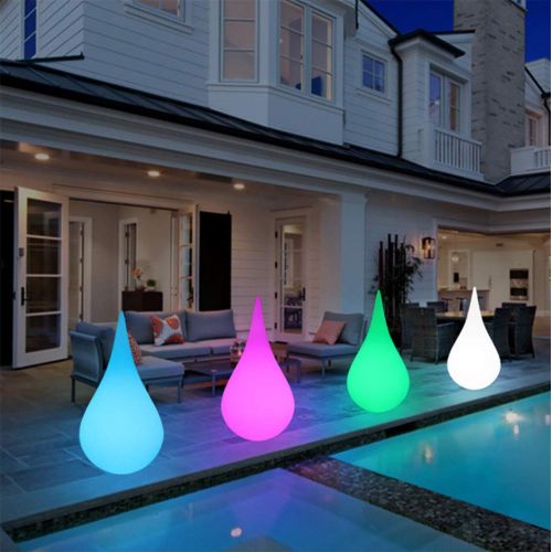  MRXUE Led Mood Light with Remote Control, Rechargeable Waterproof Kids Night Light Have 16 Dimmable Colors & 4 Modes, Outdoor/Indoor Decorative Light,D60xH110cm