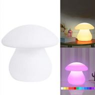 MRXUE 16 Colors Night Light LED Bedside Table Lamp, Remote Control 4 Lighting Mode and 3 Brightness Level, USB Rechargeable Colorful Mood Lights for Kids,Children