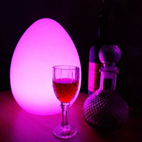  MRXUE Led Mood Light with Remote Control, Rechargeable Waterproof Kids Night Light Have 16 Dimmable Colors & 4 Modes, Outdoor/Indoor Decorative Light,D11xH19cm