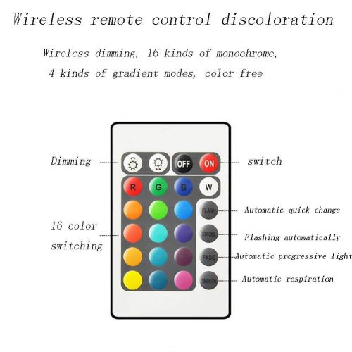  MRXUE Led Mood Light with Remote Control, Rechargeable Waterproof Kids Night Light Have 16 Dimmable Colors & 4 Modes, Outdoor/Indoor Decorative Light,D11xH19cm