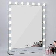 MRah Lighted Makeup Vanity Mirror, 3 Color Modes Tabletops Lighted Mirror LED Illuminated Cosmetic Mirror with 21 LED Dimmable Bulbs (25 x 20)