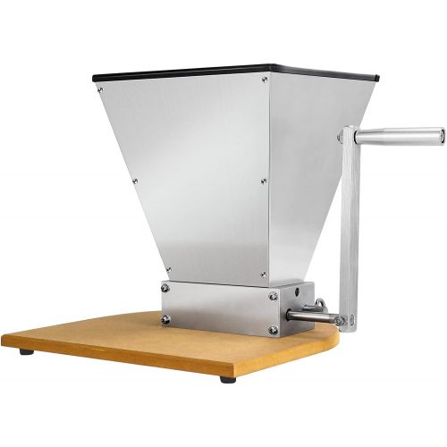  [아마존베스트]MRbrew Malt Crusher, 2 Bearing Rollers Grain Malt Mill, Barley Grinder with Wooden Base for Homebrew