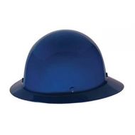 MSA 454670 Skullgard Full-Brim Hard Hat with Staz-on Pinlock Suspension | Non-slotted Cap, Made of Phenolic Resin, Radiant Heat Loads up to 350F - Standard Size in Blue