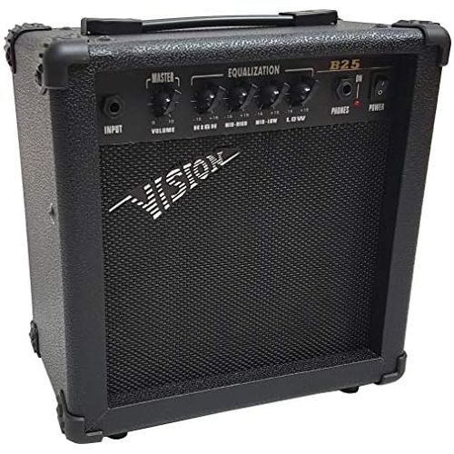  [아마존베스트]MSA Electric BassSet - Black Electric Bass - Gig Bag - BagStrapAmplifier 45 watt 3x PlectrumsTuner - CablesVision Sound Guitar - Lon