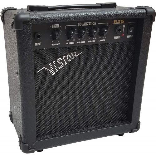  [아마존베스트]MSA Electric BassSet - Black Electric Bass - Gig Bag - BagStrapAmplifier 45 watt 3x PlectrumsTuner - CablesVision Sound Guitar - Lon