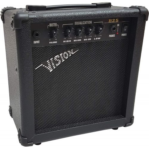  [아마존베스트]MSA Electric Bass Set Sunburst Electric Bass Gig Bag Strap Amplifier 45 Watt Tuner 3x Plectrums Cables Vision Sound Guitar Long Scale JB8SB