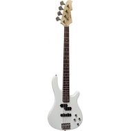 [아마존베스트]MSA Electric Bass  White  Electric Bass with Solid Wood Body  Vision Sound Guitar  Long Scale + Cable  JB8W