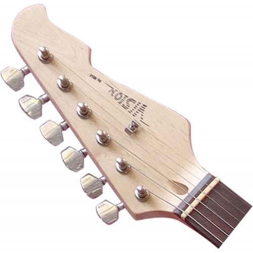  [아마존베스트]MSA Sunburst Electric Guitar with Solid Wood Body Vision Sound White Pickup + Cable ST5BSB