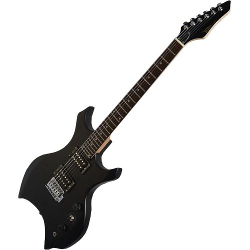  [아마존베스트]MSA XE600BM Electric Guitar with Solid Wood Body - Heavy Metal + Cable - Matt Black