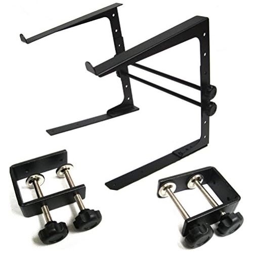  [아마존베스트]MSA Notebook Stand + Fixing Clips - Laptop Holder - Height/Width Adjustable - Solid - Fixed Stand - DJ - Suitable for Any Step